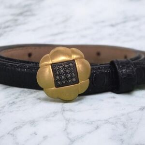 Judith Jack Vintage Marcasite Flower Buckle Belt